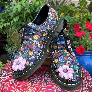 New Dr. Martens 1461 Wanderlust Floral Oxfords